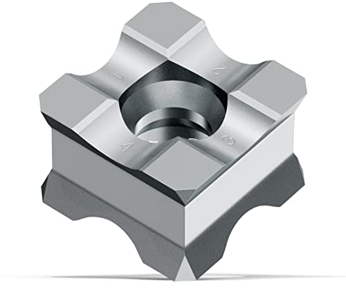 FEIN 64302014010 - Zubehör für Fasen; Wendeplatte KX für Radius von 3 mm auf hochlegierten Spezialstählen (8 Kanten), Zubehör, Sägen und Fräsen