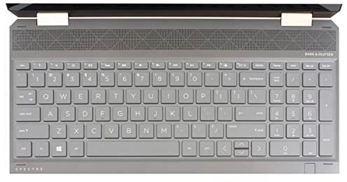 MiNGFi Silicone Keyboard Cover for HP 15 Pavilion x360 15-br Spectre 15-ch ENVY 15-bp/bq/cn/dr/ds 17-ce/bw/ae 15-bs/bw/cb/cc/cd/cs/dw/dy/ef/eq/fq 17-bs/by - Transparent