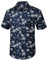 Enlision Funky Hawaiian Shirt for Men Casual Short Sleeve Beach Palm Tree Print Summer Aloha Hawaii Shirt Button Down Navy Blue Shirt for Holiday Unisex 2XL
