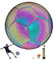 Zaste Reflektierender Fußball, holografischer Fußball, leuchtender Fußball, Größe 4/5, Standard-Trainingsfußball, leuchtet im Dunkeln durch Lichtreflexion (Nr. 4 (620-650 mm))