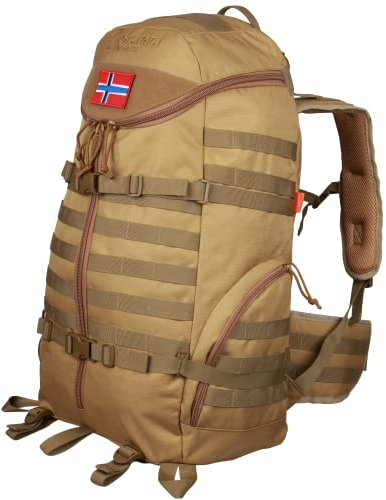 District North Militär Rucksack Hiking Buddy Mk.II 60 Liter mit Y-Schnellzugang | Regencover | Großer Trekking Armee Taktischer Bundeswehr Wander Rucksack Groß XL 50L - 60L (Sand Mk.II)