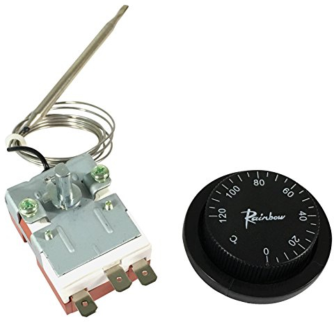 Thermostat capillaire, 0-120 degrés C, 20 A, contrôleurs de thermostat, Qté 1 | TS-120S R