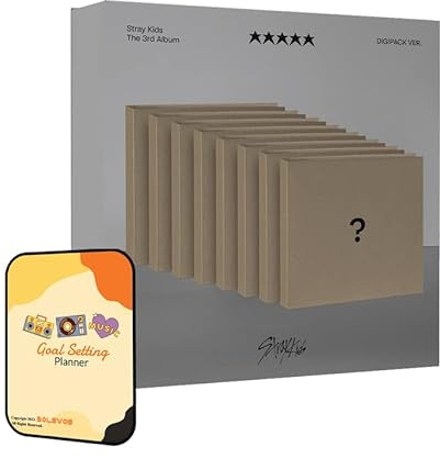Stray Kids Album - ★★★★★ (5-STAR) Digipack ver. (LEE KNOW ver.)+Pre Order Benefits+BolsVos Exclusive K-POP Inspired Digital Planner, Sticker Pack for Social Media