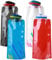 Vueinrg 4 Stück 700ML Faltbare Trinkflasche Faltflasche Festival Trinkbeutel mit Karabiner Wasserflasche Faltbar Wiederverwendbar Foldable Water Bottle für Wandern Reisen Abenteuer