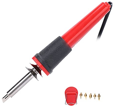 Electric Soldering Iron Set, Wood Burning Pen Engraving Carving Pyrography Tool Screwdrive Bits,40W (AC220V UK Plug)
