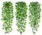 ROLLWAY 3 Piezas Plantas Colgantes Artificiales de Hiedra Falsa, 105 CM Plantas Artificiales Colgantes Enredadera, Plants de Potos Artificial, para Boda Jardín Balcón Pared Hogar (Tipo-C)