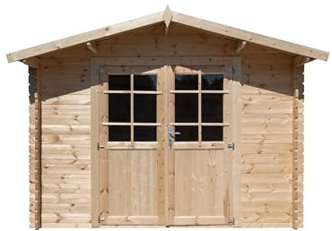 Abri de Jardin en Bois, Surface utile 7.5m², INT018