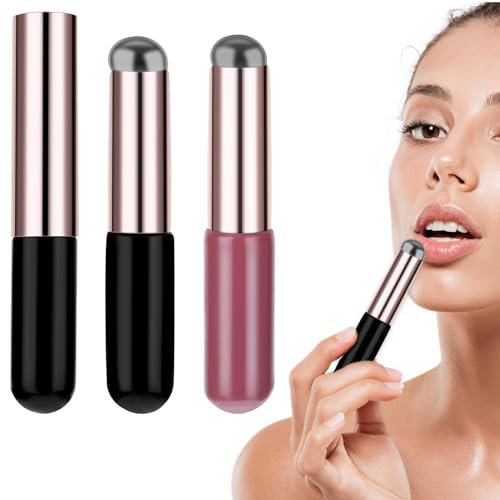 Confezione 2 Pennelli Labbra Silicone Applicatore Labbra Silicone Cappuccio Applicatore Elastico Silicone Pennello Maschera Pennello Silicone Pennello Applicatore Previene Desquamazione Delle Labbra