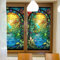 Fensterfolie Gelb Blau Fensterfolie Blickdicht Folie Fenster Sichtschutz Milchglasfolie Selbstklebend Fenster Statisch Haftend Ohne Klebstoff Folie Sichtschutz Anti Uv Für Zuhause Büro 45x100cm