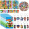 Pianocean 85PCS Kindergeburtstag Gastgeschenke mit Slap Armband, Schlüsselanhänger, Aufkleber und Geschenktüte, Nützliche Mitgebsel Kindergeburtstag, Kinder Party Kleine Geschenke Give Aways