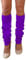 NuJake Leg Warmers In Assorted Colours 1980s Luxurious Girls Cosplay Legwarmer (Purple)