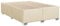 vidaXL Bettgestell, Bett mit Bettfüße Lattenrost, Polsterbett für Schlafzimmer, Doppelbett Bettrahmen, Modern, Creme 140x190cm Stoff