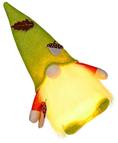 OSALADI 2 Stk Erntefest- schwedische Elfenpuppe Plüschpuppenfigur Gnome Nachtlicht Elfen-Zwerg-Dekoration Plüschornamente wandornament wanddekor nachtlampe Desktop-Licht Stoff