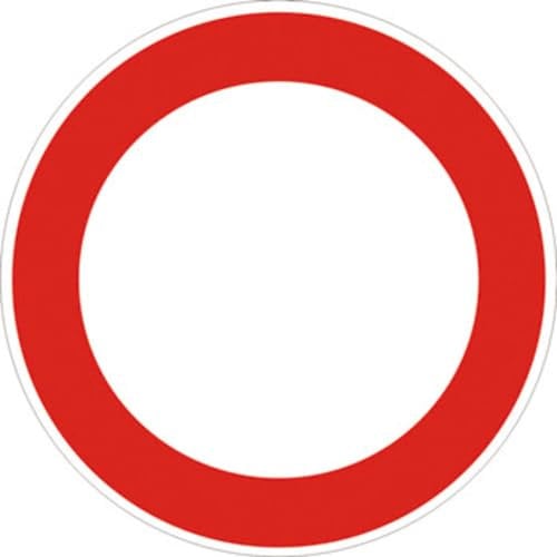 Segnale Cartello Segnaletica Stradale Rifrangente Insegna Divieto Supporto Preavviso Segnalatore Cartelli (SEGNALE 'DIVIETO DI TRANSITO')
