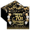 Servietten 70. Geburtstag,40 Stück Schwarz Gold Serviette 70 Geburtstag Mann,Tischdekoration Papierservietten für Mann Frau Geburtstag Feiern Party Jubiläum 33x33cm