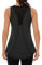 Wayleb Canotta Sportiva da Donna Senza Maniche Top per Yoga Palestra Pilate Running Fitness Leggero Traspirante Sportive Tank Top, Nero S