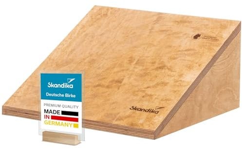 Skandika Wadendehner Vira |Wadentrainer aus Holz, Made in Germany, belastbar bis 150 kg | Waden Trainingsgerät, Kniebeugentrainer, Wadenstrecker, Beinstrecker, Balance Board, Squat Block