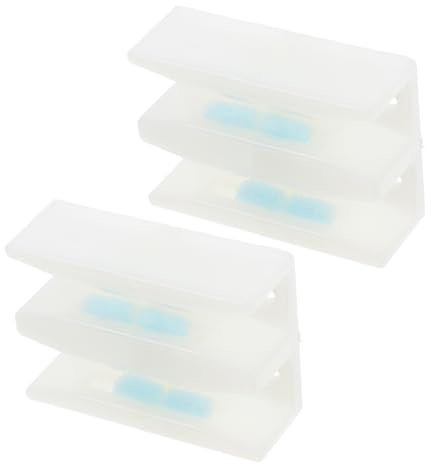 DIYEAH 2stücke Teiliges Weißes Türrollen Führungsschienen Schiebetüren Geräuschlose Präzise Führung Für Rahmenlose Glasduschtüren Einfache Montage Geeignet Für Wohn Gewerbebereiche