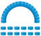 sourcing map 50pcs Plastic Bottle Caps, 30mm Bottle Screw Lid Top Water Bottles Top Cap for DIY Development Imagination Intelligence Craft Scrapbook Creative Gifts, Sky Blue