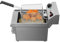 Elektrofritteuse 3000W 10L Catering Fritteuse 30x50x35cm Edelstahl Elektro Fritteuse mit Korb Einzylinder-Fritteuse mit großer Kapazität für den privaten oder gewerblichen Gebrauch 60-200℃