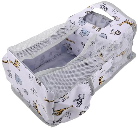 DECORNIJIA Portable Hanging Diaper Organizer for Crib Bedside Caddy with Multiple Compartments for Essentials Washable Nursery Storage Bag for Newborn Space-saving Holder for Nighttime Diaper