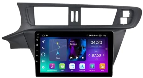 Car Stereo Carplay Radio de Coche para Citroen C3-XR 2010-2015 HD Pantalla Tactil Radio Reproductor Reproductor de Internet, Bluetooth, WiFi, 4 Nuclear 1G+16G