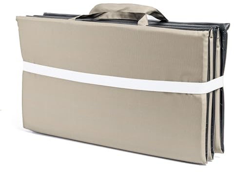 IlGruppone Materassino Lettino Prendisole Mare 58x190 cm Pieghevole Impermeabile con Maniglie – Cuscino Anti Sabbia e Anti umidità per Spiaggia e Piscina - Dove