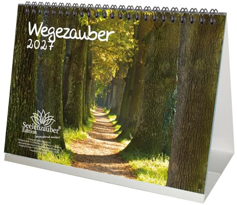 Wegezauber DIN A5 Tischkalender für 2027 Weg, Pfade und Strassen - Seelenzauber
