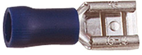 Electrovision 6.3 Mm Push On Receptacle Crimp Terminal. Bags Of 100 Blue
