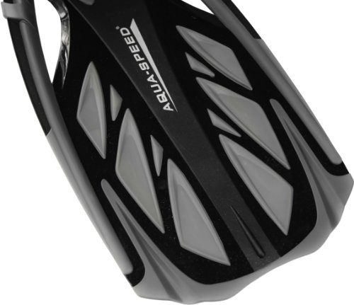 Aqua Speed INOX Unisex Flossen für bequemes Schnorcheln Tauchen Schwimmen | Taucherflossen | Schwimmflossen | Schnorchelflossen, grau/schwarz, 40/41