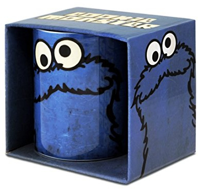 SESAMESTREET Sesamstrasse KRÜMELMONSTER Tasse aus Keramik, Motiv Cookie Monster - im stylischen Used-Look!