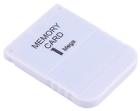 fosa 1MB Memory Card Stick for Sony Playstation 1 One PS1 Game White