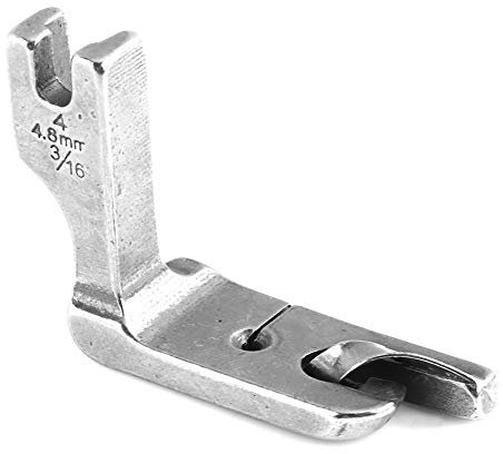 Pied de pression universel industriel à aiguille unique pour machine à coudre et ourlet roulé pour la plupart des machines à coudre industrielles à simple aiguille (4,8 mm)