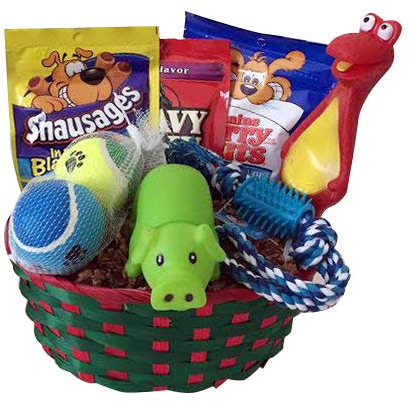 Joice Gift Geschenkbox-Set für Hundewelpen, mit Leckerli-Spielzeug