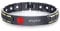 XUANPAI Gravierte Blood Thinner Edelstahl Magnetische Gesundheit Einstellbares Armband Red Medical Alert ID Tag Notfall Armband für Männer