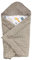TupTam Baby Winter Einschlagdecke Babydecke 75x75cm für Autositz Babyschale Wattiert Minky Baumwolle Universal, Farbe: Hellbraun/Wald Beige, Größe: Einheitsgröße