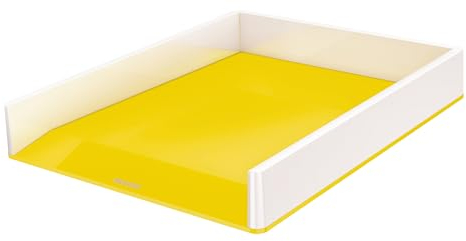 Leitz Vaschetta portacorrispondenza WOW Duo Colour, Bianco/Giallo