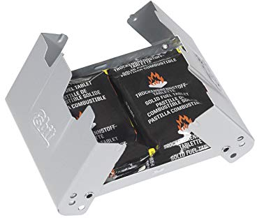 Esbit Hornillo de bolsillo con protección contra el viento – Cocina con combustible seco Esbit 2 x 27 g pastillas – Cocina de camping