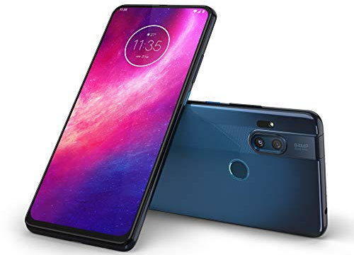 Motorola One Hyper (6,5 Inc FHD+ display, Rear Camera 64MP/Front Camera 32MP, 128 GB/4 GB, Android 10, Dual SIM Smartphone), Deep Sea Blue