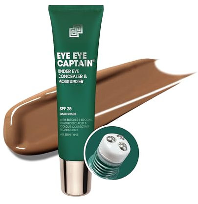 Shakeup — Concealer für Herren, zur Verwendung unter den Augen, reduziert Augenringe, mit SPF25, veganes Make-up, 24-Stunden-Feuchtigkeitsversorgung, 15ml (Dark, 15ml)