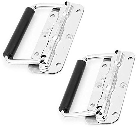 iPobie 2 Pièces Poignées Pliantes à Ressort, Poignée de Caisse Pliante Petit à Ressort Poignée de Traction Encastrable