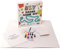DIY Brettspiel Kit - Machen Sie Ihr eigenes Spielbrett Kit mit doppelseitigem Blanko-Spielbrett, Blanko-Brettspiel-Box, Brettspielstücke, Brettspielzubehör