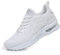 DANNTO Damen Turnschuhe Laufschuhe Atmungsaktiv Sportschuhe Leichte Sneaker für Outdoor Fitness Gym Schuhe (Weiß,37)