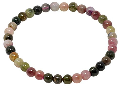 Armband Armschmuck aus Edelstein Turmalin Multicolor Ø 5mm endlos dehnbar 18,5cm