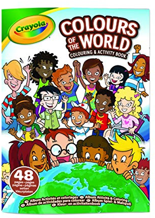 Crayola Colours of the World - Album Aktivität und Ausmalen , 48 Seiten zum Ausmalen und mit Lernaktivitäten, 25-0717