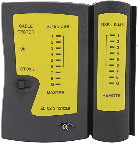 Tester per cavi di rete YG468U Tester per cavi RJ45 + USB professionale Test accurato rapido Strumento di test per cavi di rete Voltmetro Amperometro Tester multimetro