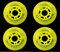 Graf QuickTurn QT 1.0 Rolle Outdoor 84A 4-er Set, Rollengröße:76