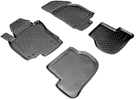 Recambo Passgenaue 3D Gummi Fussmatten passend für SKODA Yeti | Typ 5L | 2009-2017 | mit Rand