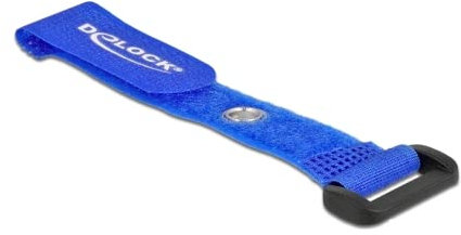 Delock Klett-Kabelbinder mit Schlaufe und Befestigungsöse L 150 x B 20 mm