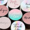 24 Round Pre-cut icing Thank you edible cup cake topper decorations